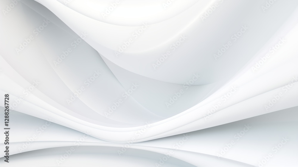 Fototapeta premium White Soft Paper Wave Background