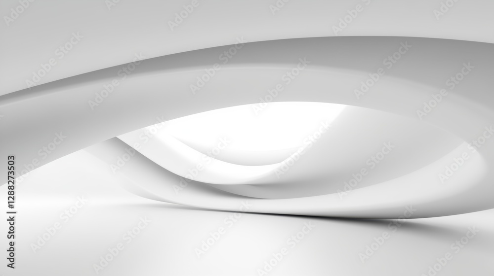 Abstract curved dynamic white background Abstract curved dynamic white background