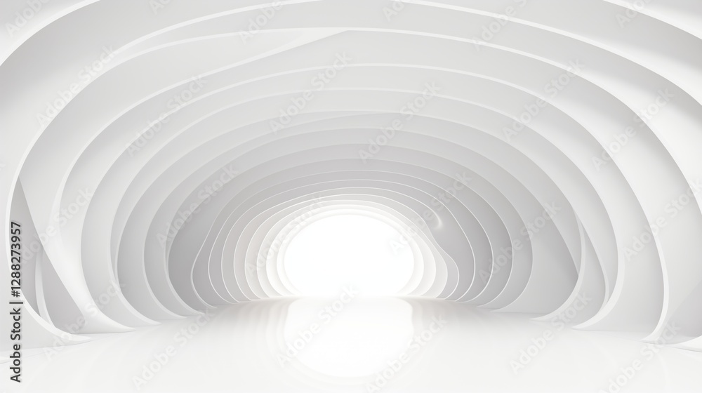 Abstract curved dynamic white background Abstract curved dynamic white background