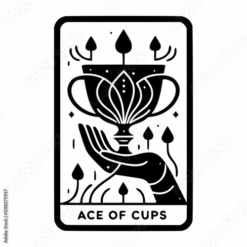 Floating Lotus Petals Tarot Card Art