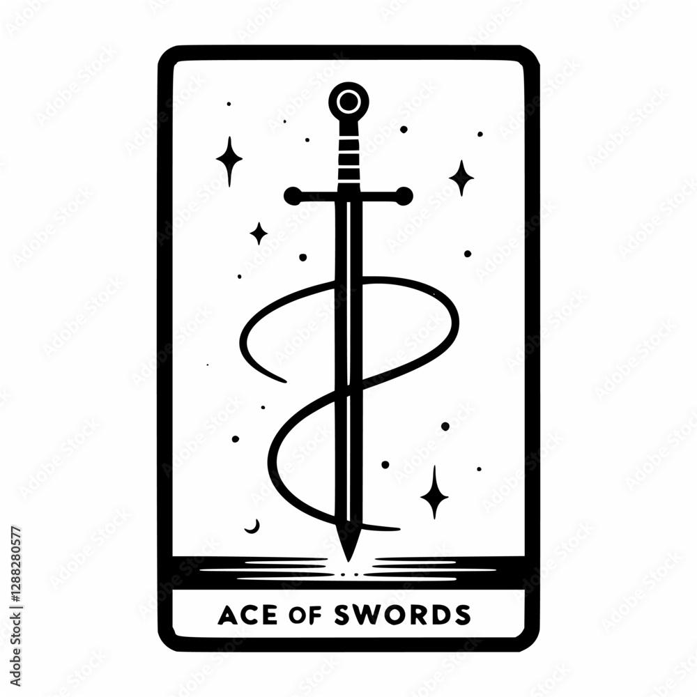 Wind and Sword Ace of Swords Design Wind and Sword Ace of Swords Design