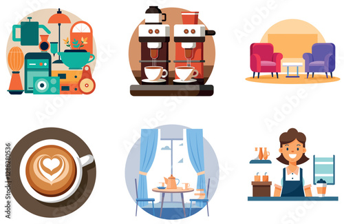 Warm. Sunny Outdoor Coffee Bundle Collection Stickers
