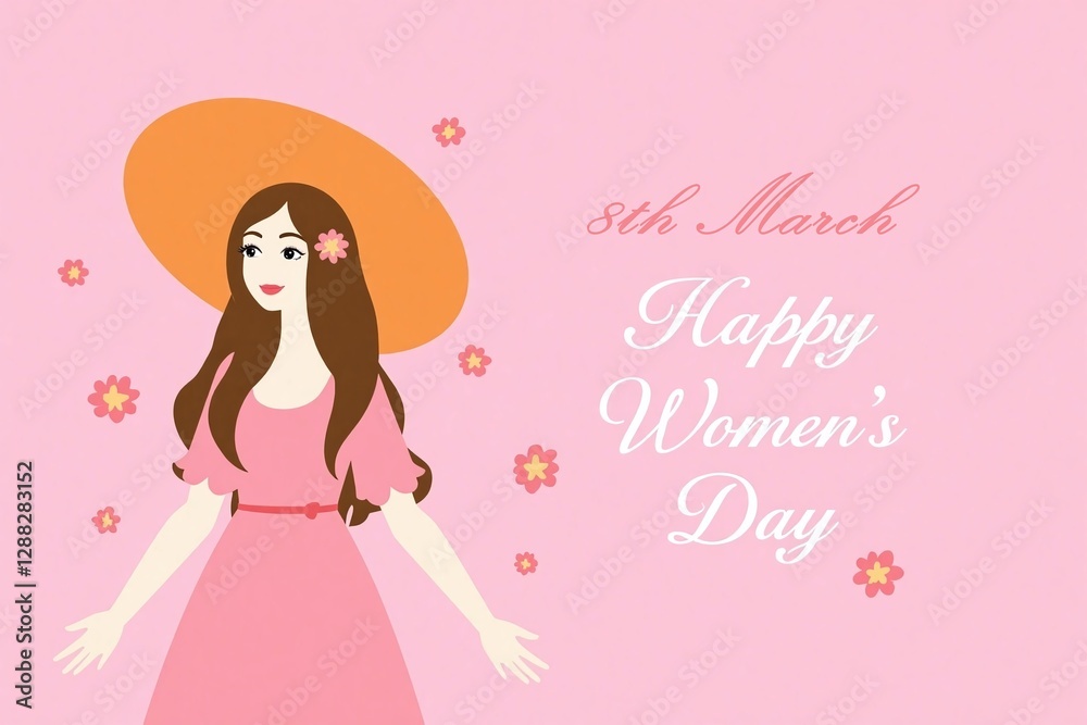 happy womens day greeting card vector price 1 credit usd 1 happy womens day greeting card vector price 1 credit usd 1