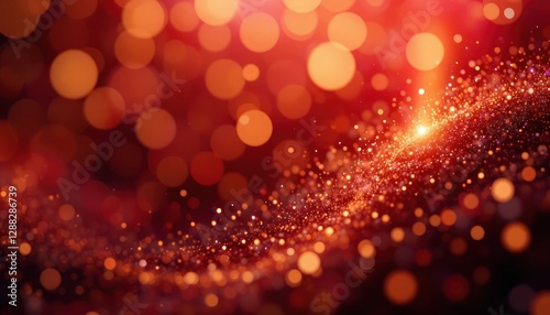 red bokeh background