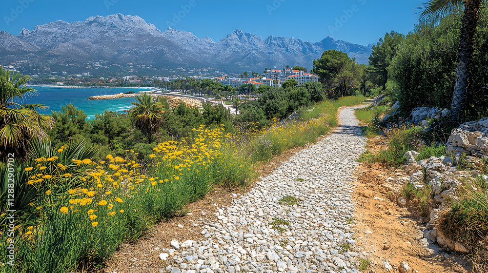 Obraz premium Coastal Path Scenic View