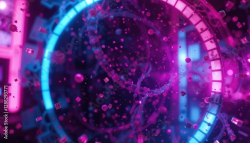 purple disco ball
