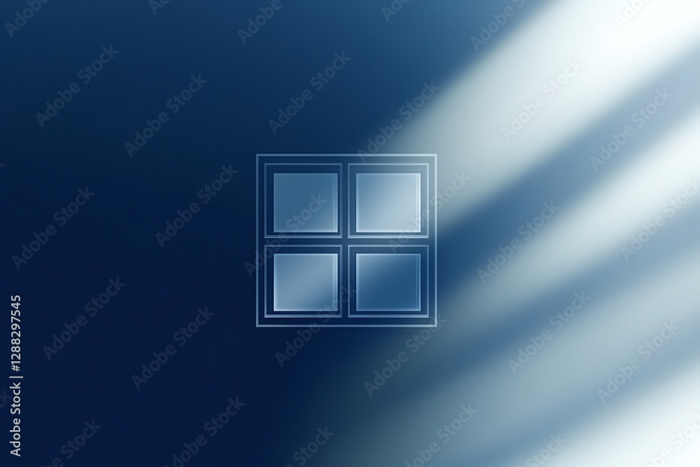 A minimalist illustration of a window with light streaming in, creating a peaceful atmosphere. A minimalist illustration of a window with light streaming in, creating a peaceful atmosphere.