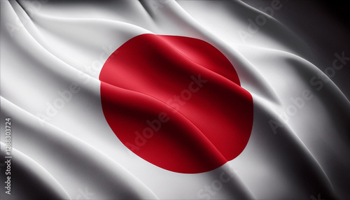 Free Download Japanese National Flag Illustration in close up, Part 3 - GFXLoad