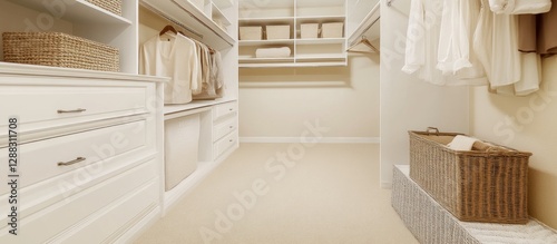 Luxurious Walk-in Closet Design: Modern and Organized