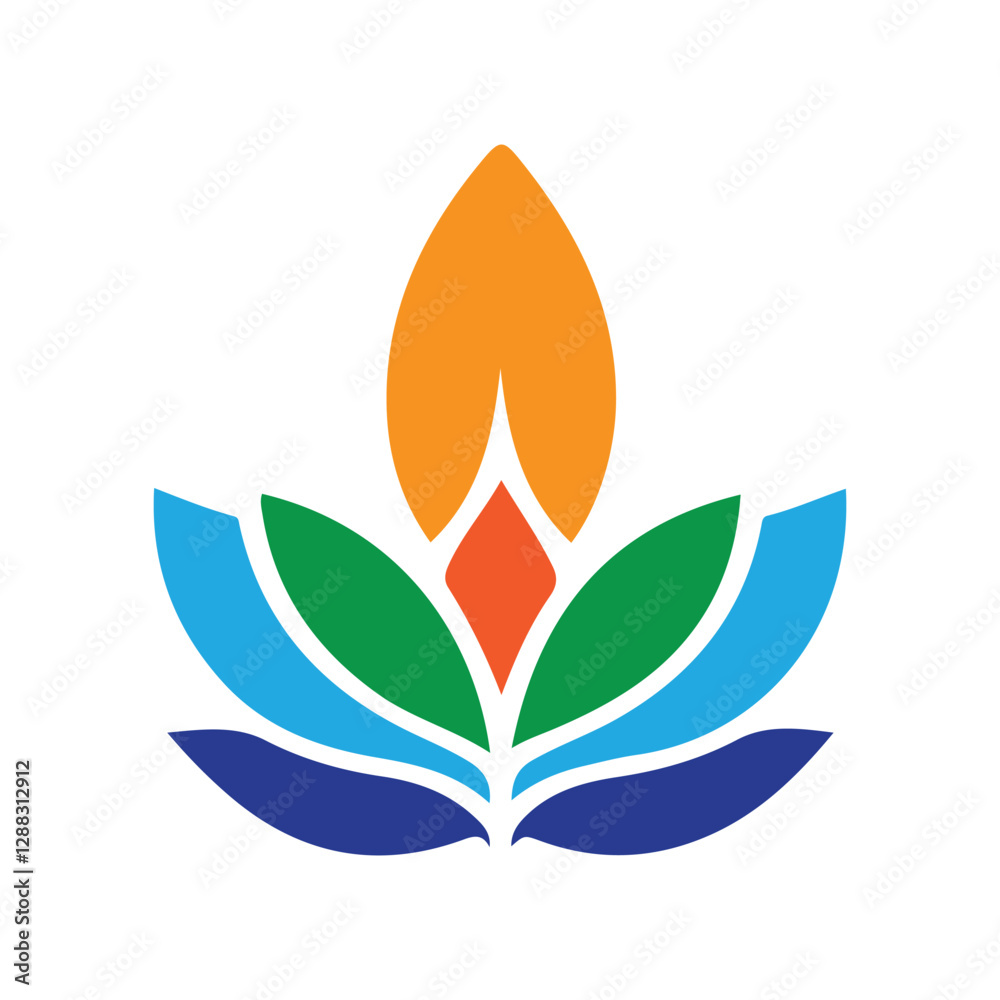Green leaf vector illustration eco-friendly nature icon Green leaf vector illustration eco-friendly nature icon