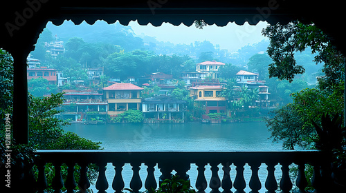 Misty Mountain View from Balcony photo