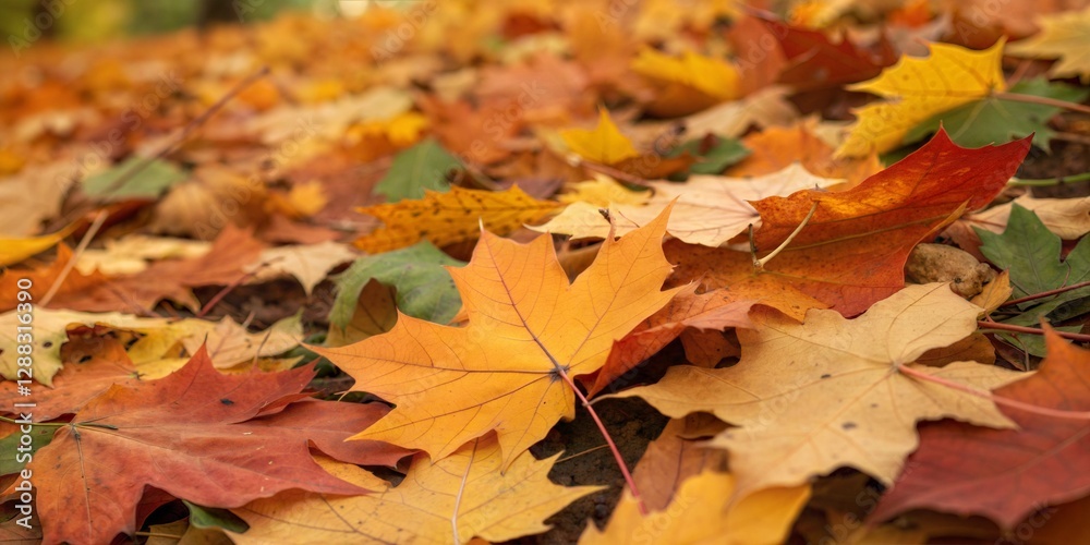 Vibrant Autumn Leaves Covering the Ground Vibrant Autumn Leaves Covering the Ground