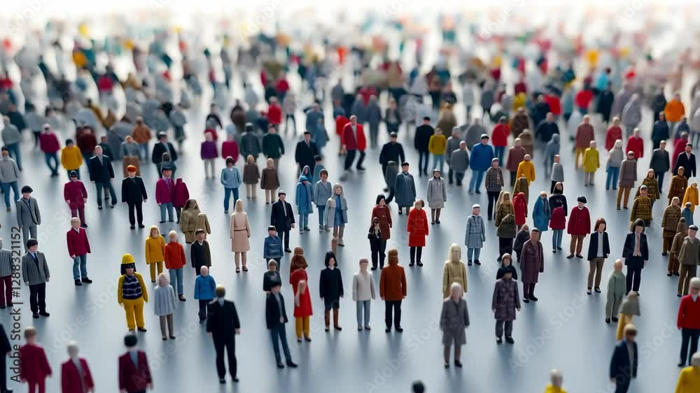 A diverse crowd of people gathered in an open space on a bright white background, showcasing various outfits and a vibrant, energetic atmosphere during a large public event A diverse crowd of people gathered in an open space on a bright white background, showcasing various outfits and a vibrant, energetic atmosphere during a large public event