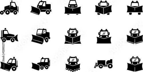 snowplow isolated icon. simple element illustration from winter concept icons. snowplow editable logo sign symbol design on white background. can be use for web and mobile 