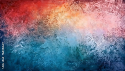 Wallpaper Mural A textured abstract gradient flyer background featuring a blend of blue, red, and yellow tones. Ideal for artistic and design projects or as a vivid digital backdrop for creative presentations Torontodigital.ca