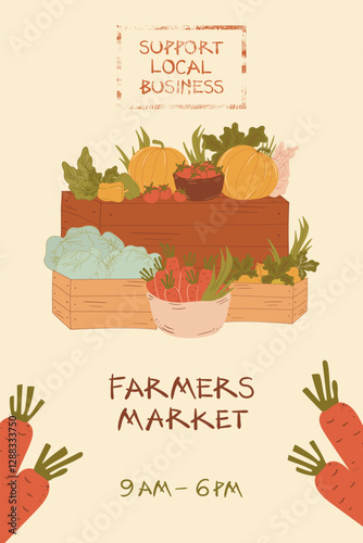 Farmers Market Advertisement Poster