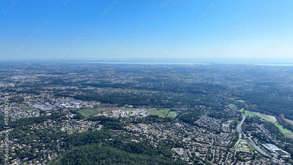 Obraz premium village de Montferrier-sur-Lez près de Montpellier