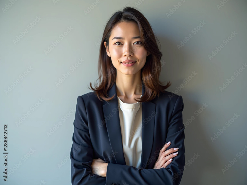 Confident and Charismatic Young Businesswoman in Suit Looking at Camera
Confident and Charismatic Young Businesswoman in Suit Looking at Camera