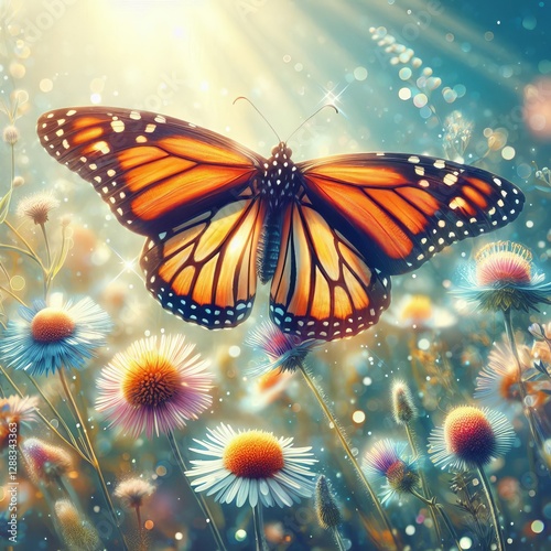 Monarch Butterfly Danaus plexippus A butterfly known for its dis