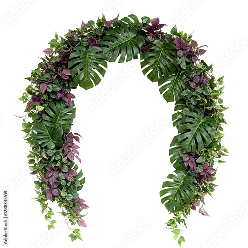 monster leave frame isolated
