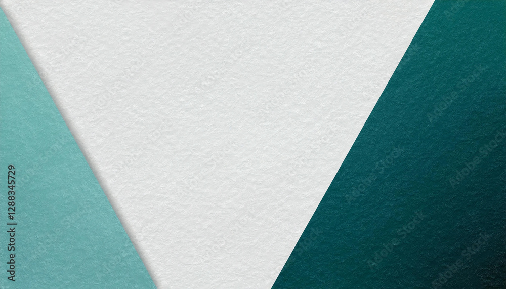 Modern minimalistic abstract flyer background featuring overlapping green and white shapes creating sharp geometric patterns on a textured surface. Ideal for abstract concepts, contemporary art themes Modern minimalistic abstract flyer background featuring overlapping green and white shapes creating sharp geometric patterns on a textured surface. Ideal for abstract concepts, contemporary art themes