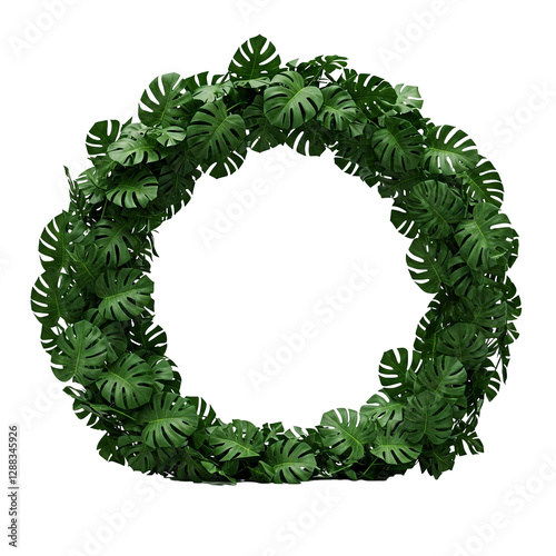 monster leave frame isolated