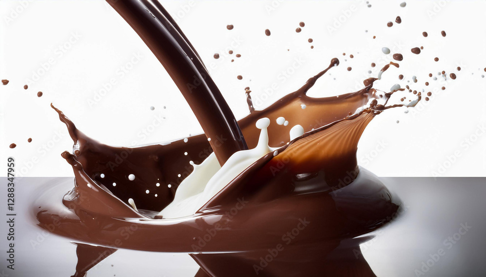 chocolate and milk splash