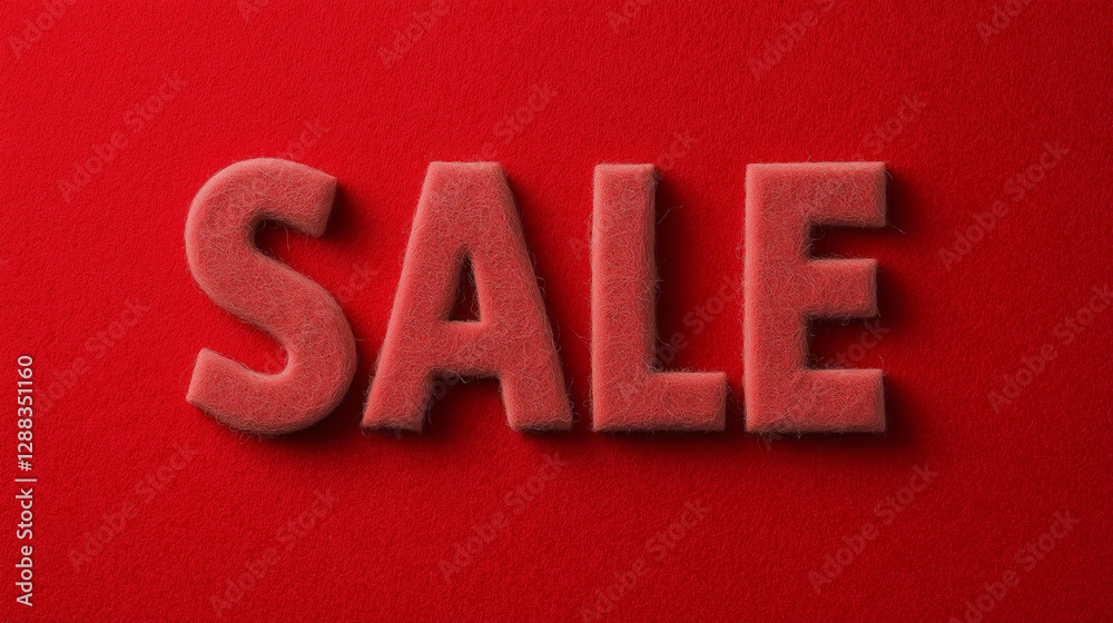 word sale on red background, red word sale, felt, SALE sign word sale on red background, red word sale, felt, SALE sign