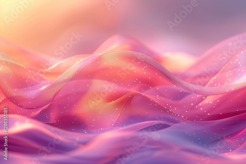 Soft pastel hues fill the backdrop, creating a tranquil environment. Smooth blurs blend seamlessly, evoking a serene mood perfect for artistic inspiration.