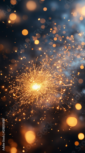 sparkler. fireworks. 