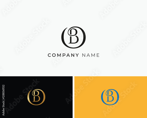 BO 0r OB Letter Logo Design