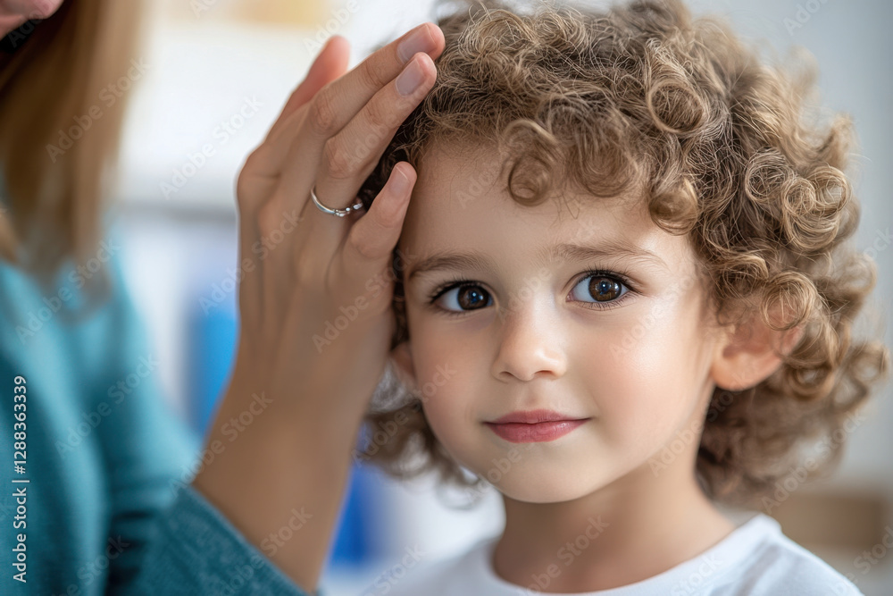 Doctor Examining Child’s Ear for Infection Doctor Examining Child’s Ear for Infection