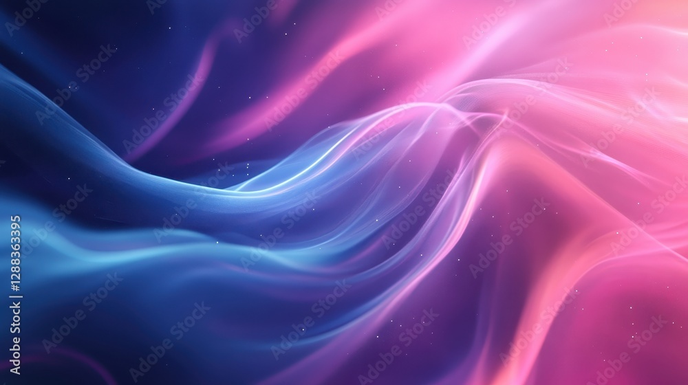 Fototapeta premium Abstract Pink Blue Swirling Nebula Background