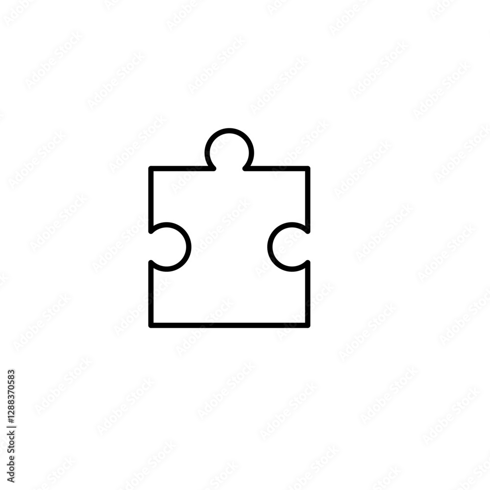 Puzzle flat icon Puzzle flat icon