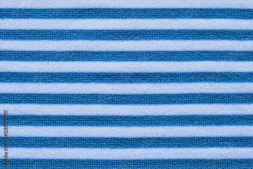 Soft white and blue stripe fabric texture or background