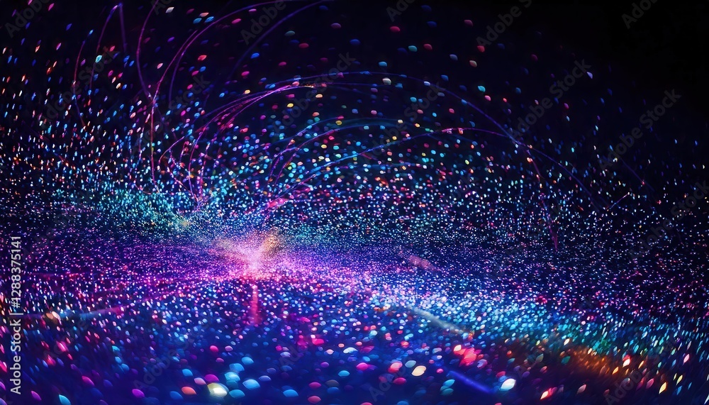 Fototapeta premium 輝き、流れ、魔法、宇宙の魅惑