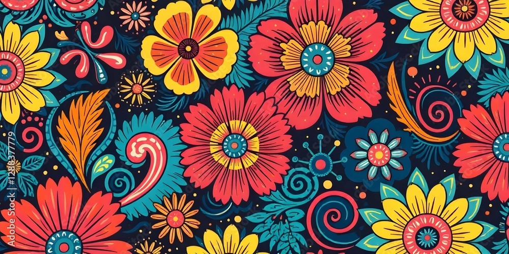 abstract retro 70s style colorful retro patterns background, modern geometric and floral ornaments with vintage backgrounds abstract retro 70s style colorful retro patterns background, modern geometric and floral ornaments with vintage backgrounds