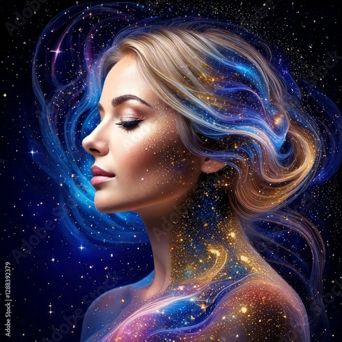 Cosmic Woman Portrait