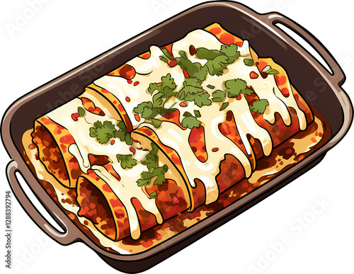 Enchiladas illustrations