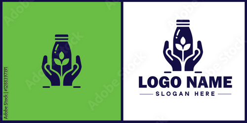 Food Packaging icon Food wrapping Food containerization Edible packaging flat logo sign symbol editable vector
