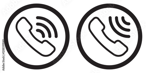 Phone icon vector. Telephone icons collection. Mobile icon symbol set. EPS 10.