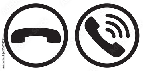Phone icon vector. Telephone icons collection. Mobile icon symbol set. EPS 10.