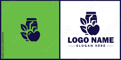 Food Packaging icon Food wrapping Food containerization Edible packaging flat logo sign symbol editable vector