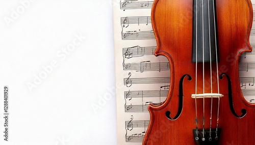 Musik: weißer Kopierraum für Geigen und Noten, Notation und Ränder; für Musikvorlagen, Konzerte, Musikunterricht, Banner, Miniaturansichten.