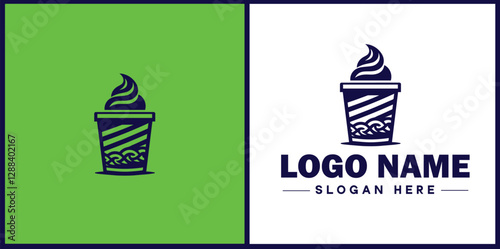 Food Packaging icon Food wrapping Food containerization Edible packaging flat logo sign symbol editable vector