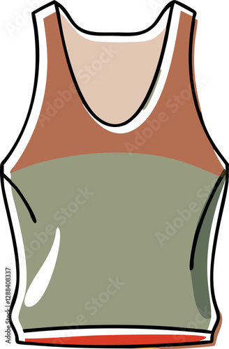  Minimalist Tank Top Vector Icon – Stylish Sleeveless Shirt Retro Vintage Illustration