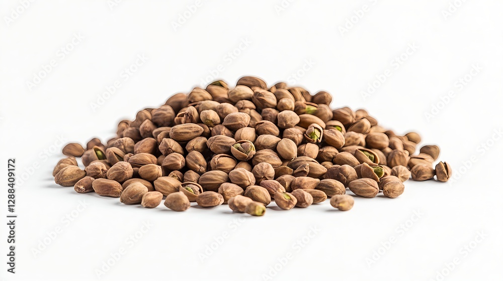 Isolated Pistachio Nuts on a White Background for Stock Photography Isolated Pistachio Nuts on a White Background for Stock Photography