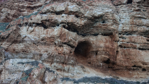 Unique rock formations and caves in the stunning landscape of Socotra Island