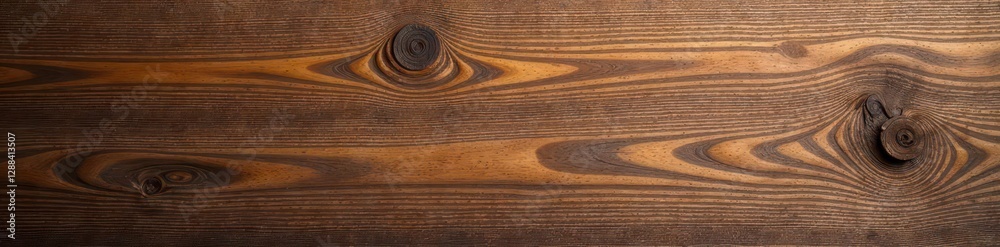 Fototapeta premium Rich brown wood grain, knots, and natural texture, weathered wood, vintage, organic texture