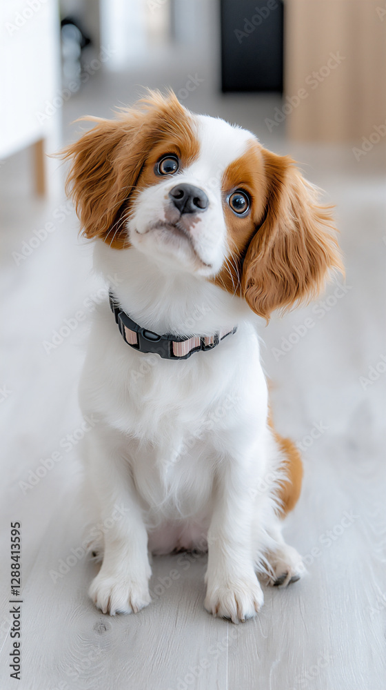 Fototapeta premium cavalier king charles spaniel portrait
